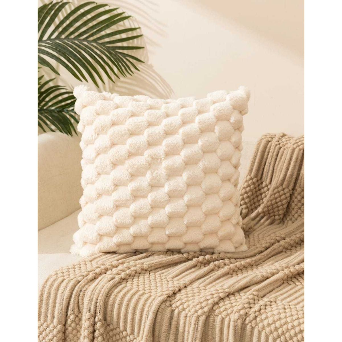 GENERICO - PACK DE 2 FUNDAS PLUHS 45x45cm