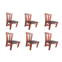 GENERICO - Pack 6 sillas Elegant Koliat nogal