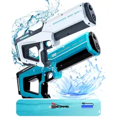 GENERICO - PISTOLA BLASTER LANZA AGUA ELECTRICA AUTOMATICA RECARGABLE