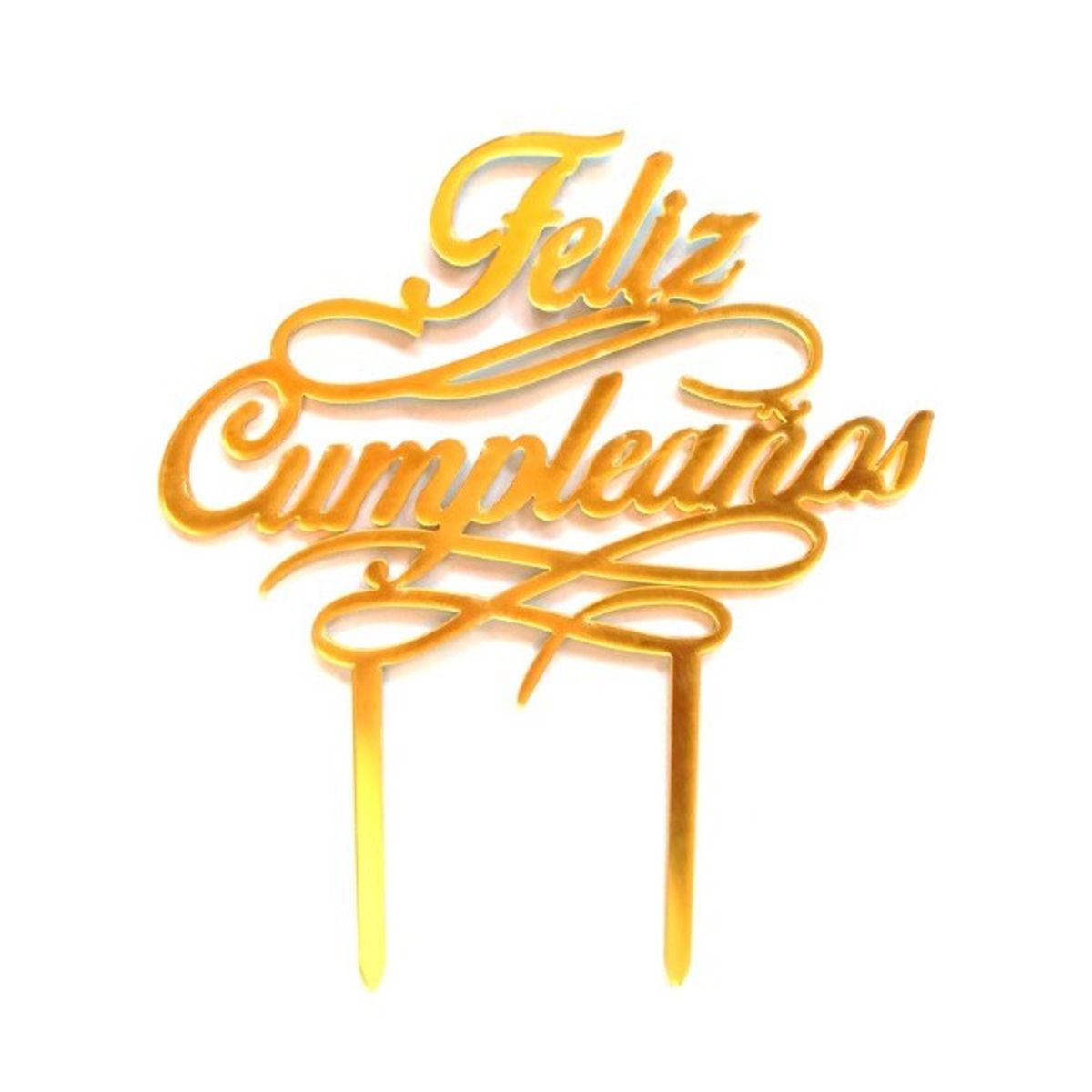 GENERICO - DECO TORTA ACRILICO FC DORADO X1 UNI