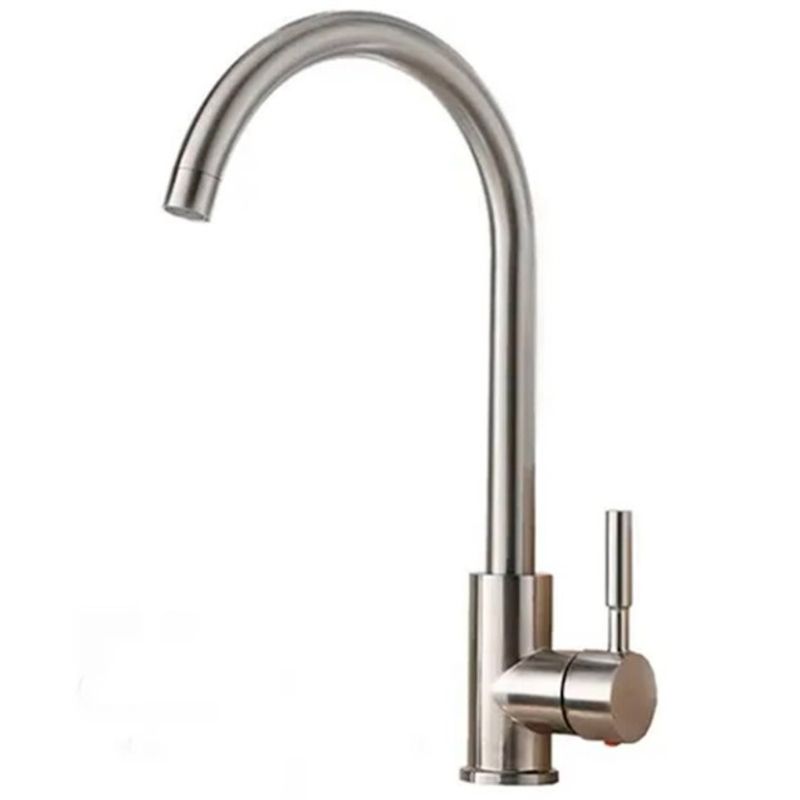 GENERICO - Grifo Monomando Llave Lavaplatos Lavaloza Acero Inoxidable
