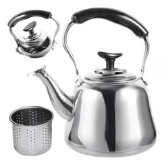 GENERICO - Tetera Infusora Hervidor Acero Inoxidable 1 Litro