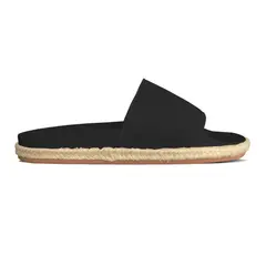 SUPERGA - Sandalia 1908 Slides Organic Canvas Rope Black - Negro