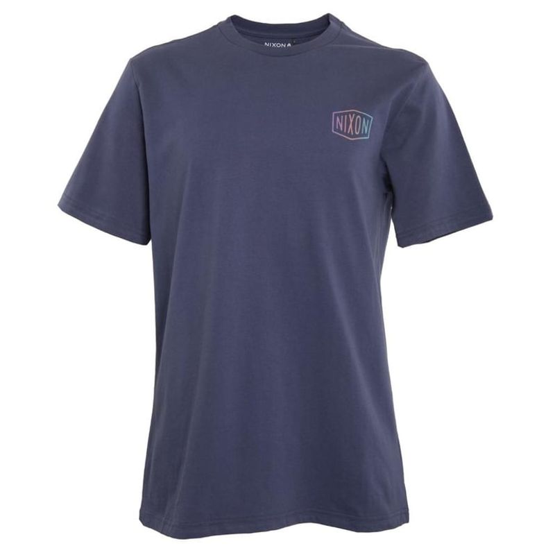 NIXON - Polera Men Logo Back Blue - Azul