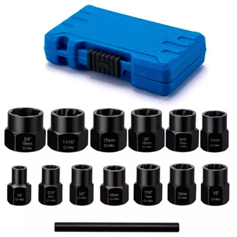 GENERICO - Kit De Dados Herramientas Juego Dados Extractores 14 A 19mm