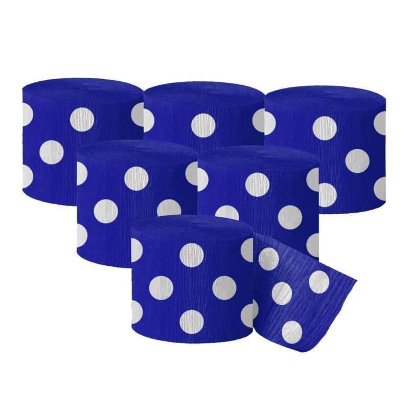 GENERICO - FESTON X 6 POLKA MORADO 5CM X 10MT X1 UNI