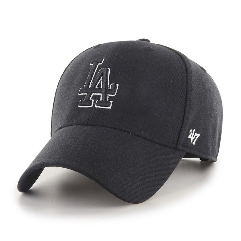 47 - Jockey Los Angeles Dodgers Black Bkd 47 - Negro