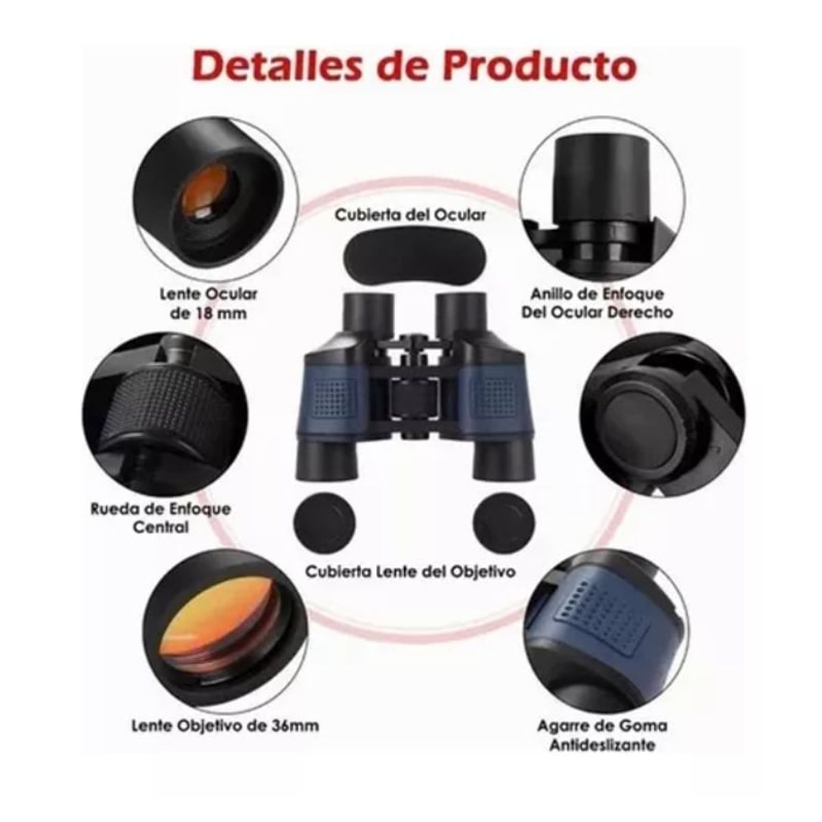 GENERICO - Binoculares Telescópicos Hd Con Visión Nocturna 80x80