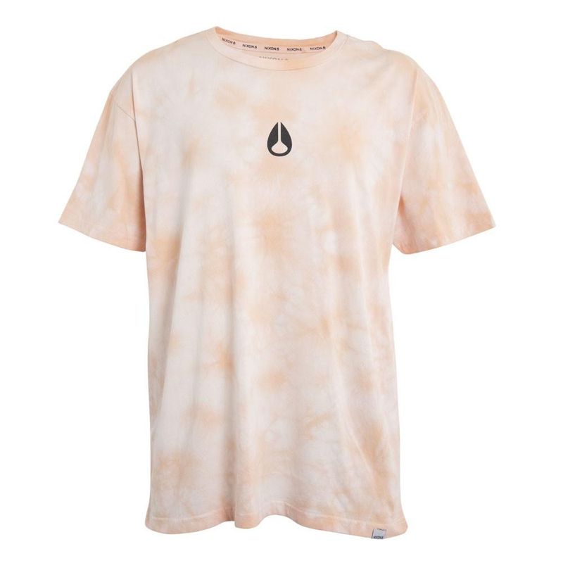 NIXON - Polera Men Orange Tie Dye Snake - Naranjo