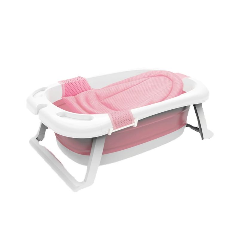IMPORTCLICK - Bañera Tina Bebé Pegable Antideslizante 85x53x25 CM Rosa - Rosa