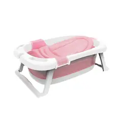 IMPORTCLICK - Bañera Tina Bebé Pegable Antideslizante 85x53x25 CM Rosa - Rosa