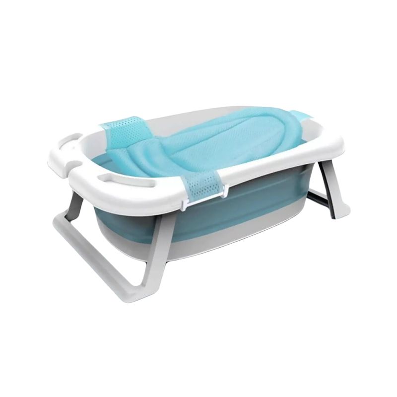 IMPORTCLICK - Bañera Tina Bebé Pegable Antideslizante 85x53x25 CM Celeste - Celeste