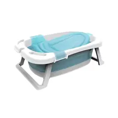IMPORTCLICK - Bañera Tina Bebé Pegable Antideslizante 85x53x25 CM Celeste - Celeste
