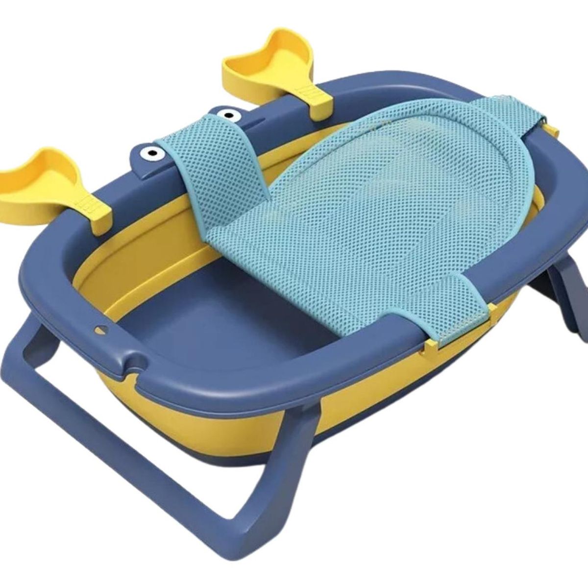 IMPORTCLICK - Bañera Tina Bebé Plegable Malla Reforzada Cangrejo 20 L Azul - Azul