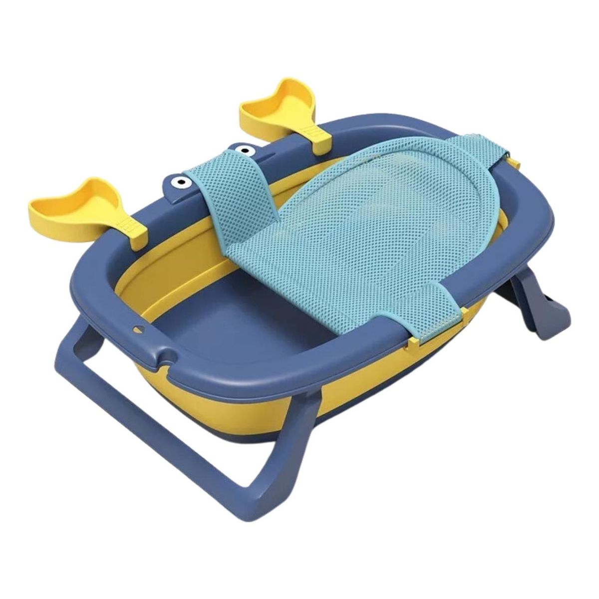 IMPORTCLICK - Bañera Tina Bebé Plegable Malla Reforzada Cangrejo 20 L Azul - Azul