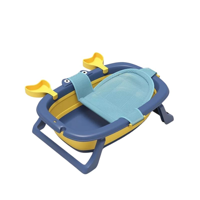 IMPORTCLICK - Bañera Tina Bebé Plegable Malla Reforzada Cangrejo 20 L Azul - Azul