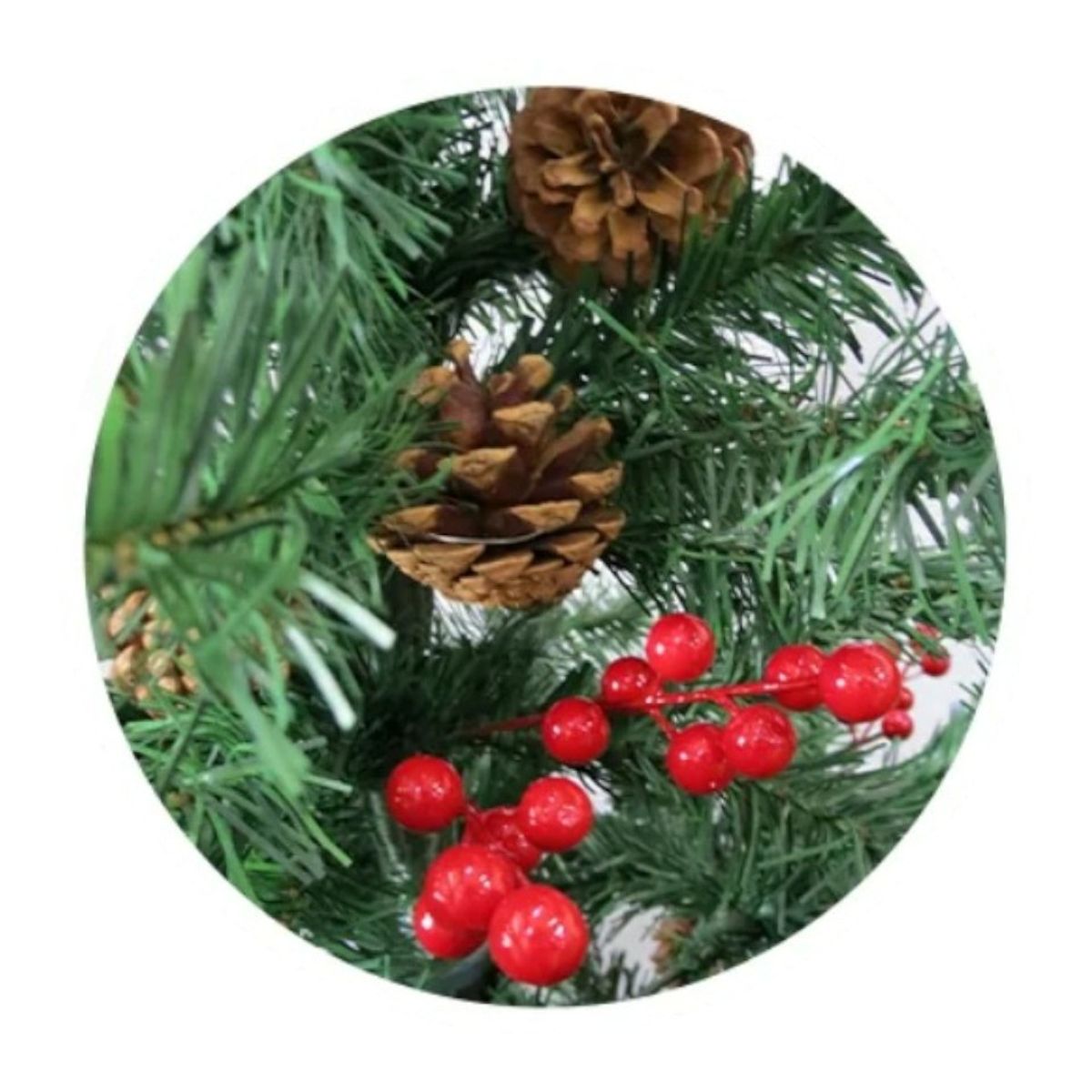 OEM - ARBOL DECORADO NAVIDEÑO PINO 210 CM