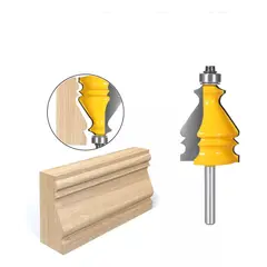 GENERICO - Fresa Madera Para Moldura Zócalo Marcos Vástago ¼ X 45.mm