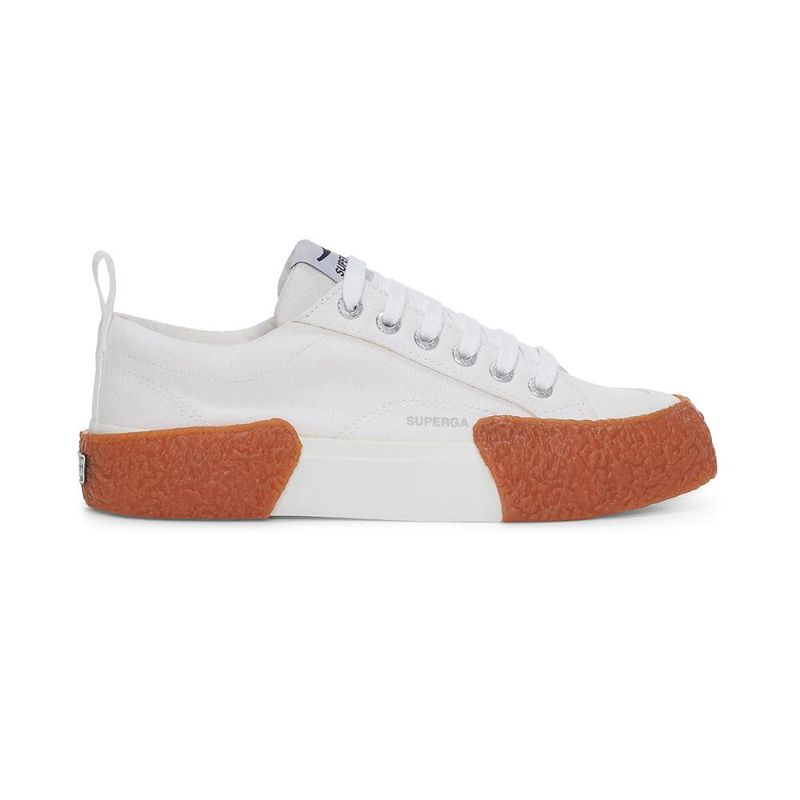 SUPERGA - Zapatilla 2660 Stripe Big Bump White Gum - Blanco