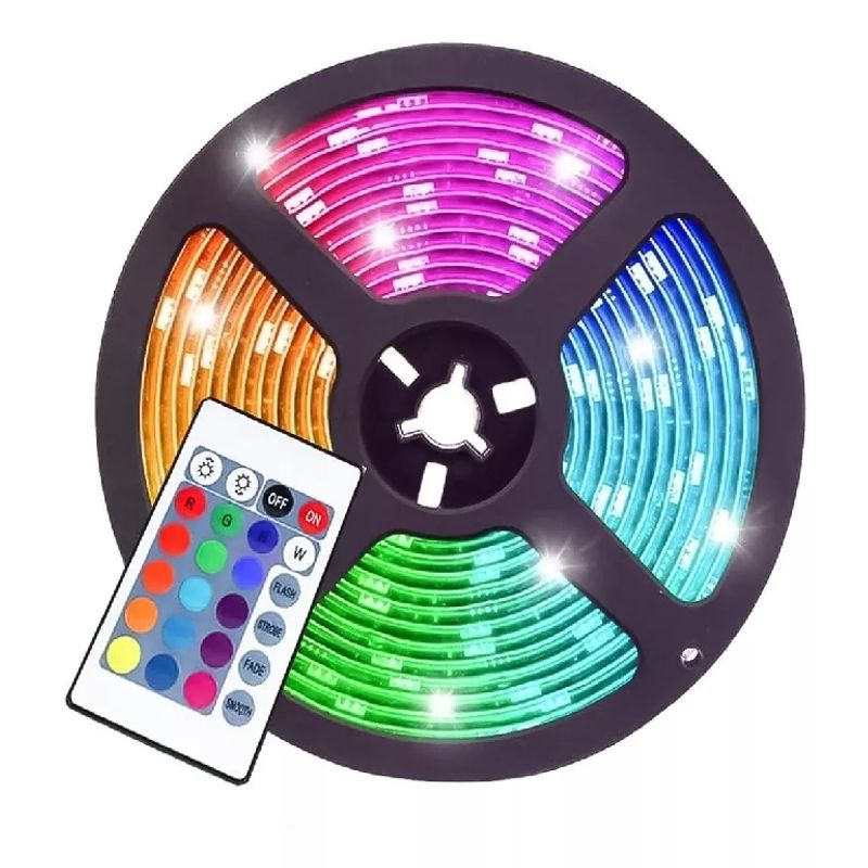 GENERICO - Cinta Luces Led 5050 Rgb Usb De 3m Con Control Tik Tok