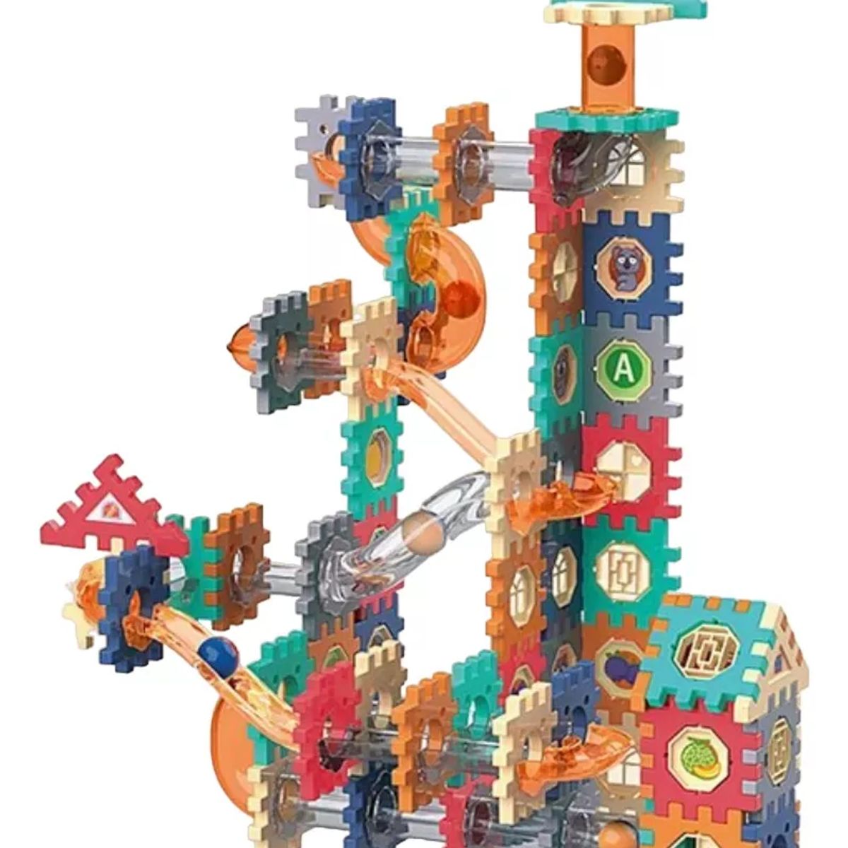 GENERICO - Kit Bloques De Construcción Toboganes 182 Piezas