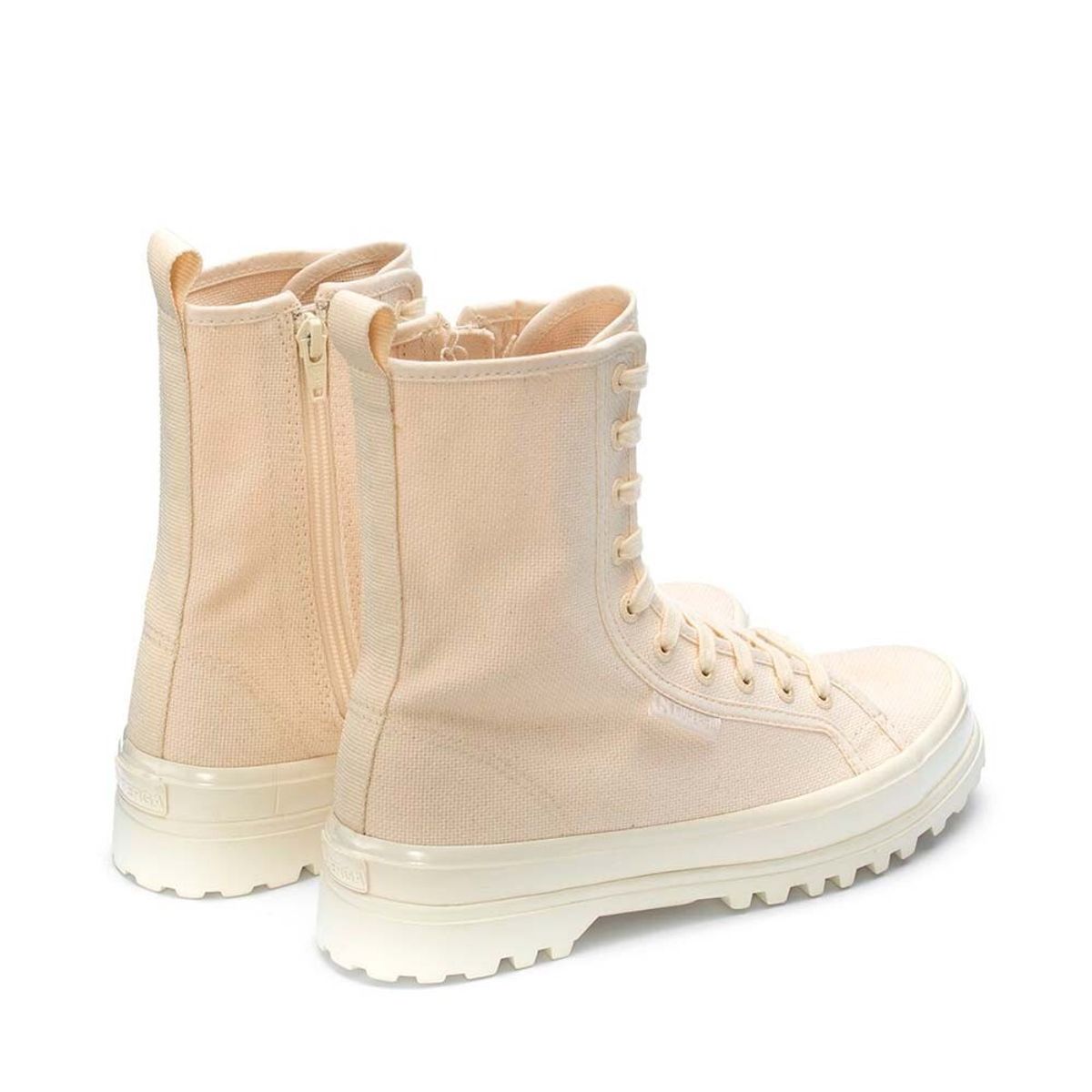 SUPERGA - Zapatilla 2641 Alpina High Shiny Beige Raw