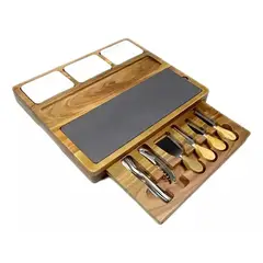 Pasteleria - Tabla Rustica Tablas Para Queso Tablas Para Picar 39cm