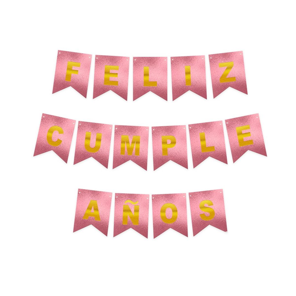 GENERICO - GUIR F.C ROSADO/DORADO GLITTER 4M X1 UNI