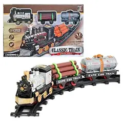 GENERICO - Juguete De Tren Clásico De 11 Piezas Con Sonido Y Luces