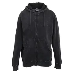 NIXON - Polerón Zipper Men Black Logo Back Rainbow - Negro