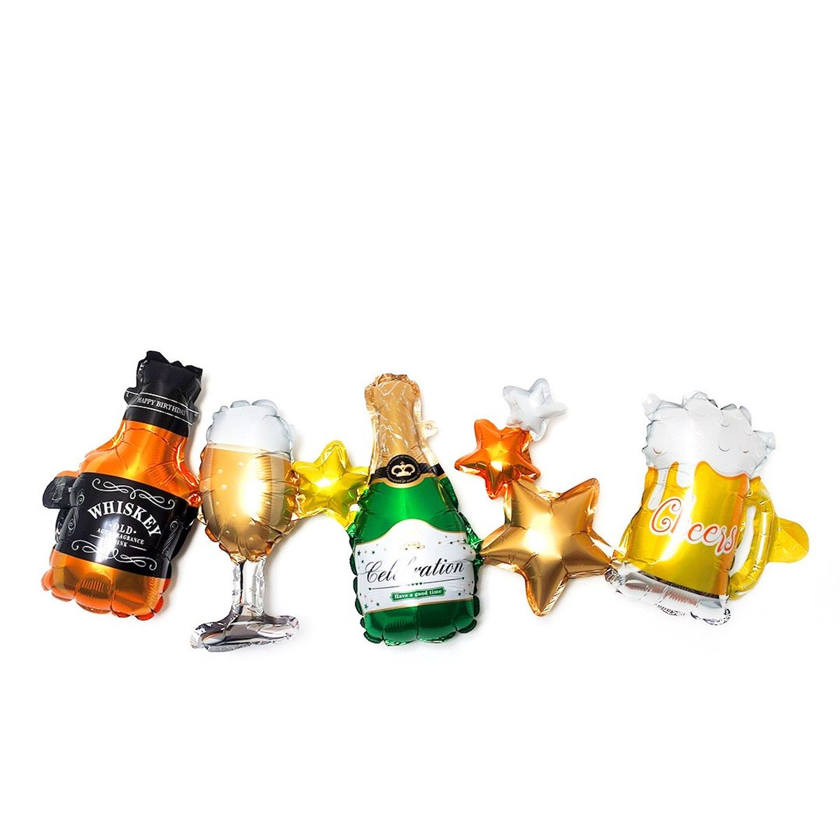 GENERICO - GUIR GLOBO METALICO COPETES 965X33CM X1 UNI