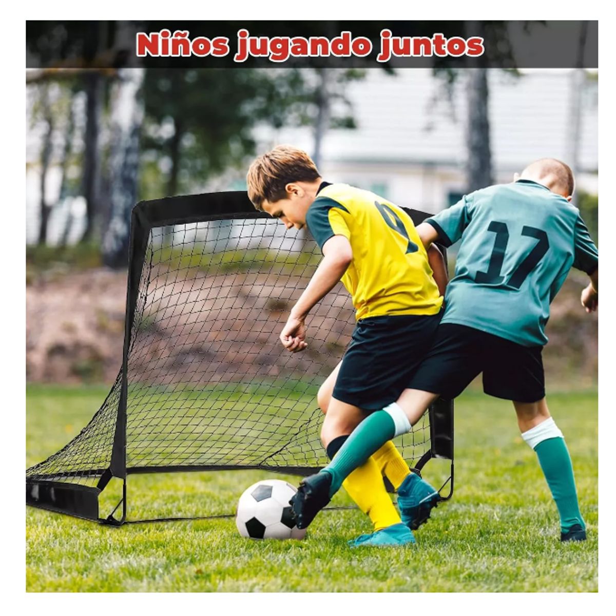 GENERICO - Portería De Fútbol Infantil, Red De Fútbol Infantil 2 Piezas
