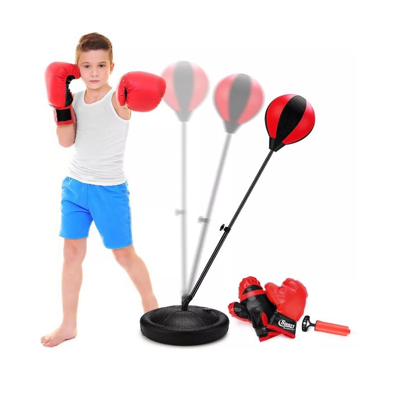 GENERICO - Set De Boxeo Puching Ball Niños Altura Ajustable