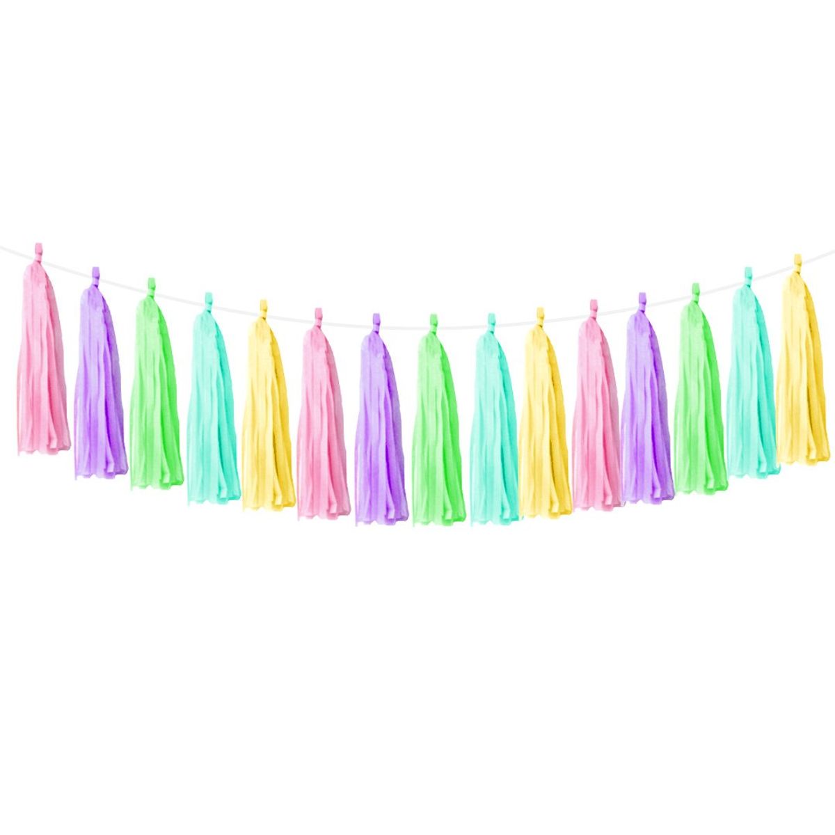 GENERICO - GUIRNALDA TASSEL 25M MACARON X1 UNI