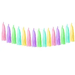 GENERICO - GUIRNALDA TASSEL 25M MACARON X1 UNI