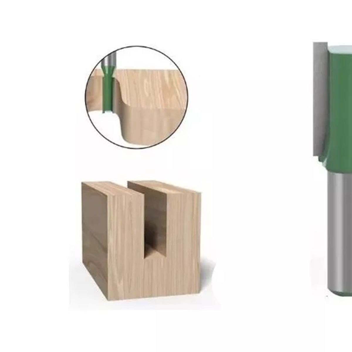 GENERICO - FRESA MADERA RECTA TOMA ½  x 20 mm