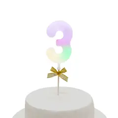 GENERICO - TOPPER TORTA NUMERAL LED 3