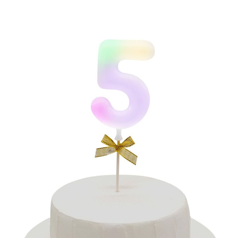 GENERICO - TOPPER TORTA NUMERAL LED 5
