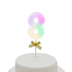 GENERICO - TOPPER TORTA NUMERAL LED 8