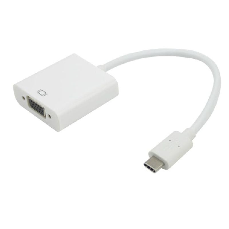 FACTORYTECH - Adaptador USB-C A VGA  Para Notebook Macbook Goforit
