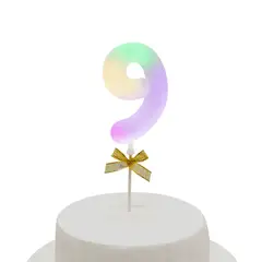 GENERICO - TOPPER TORTA NUMERAL LED 9