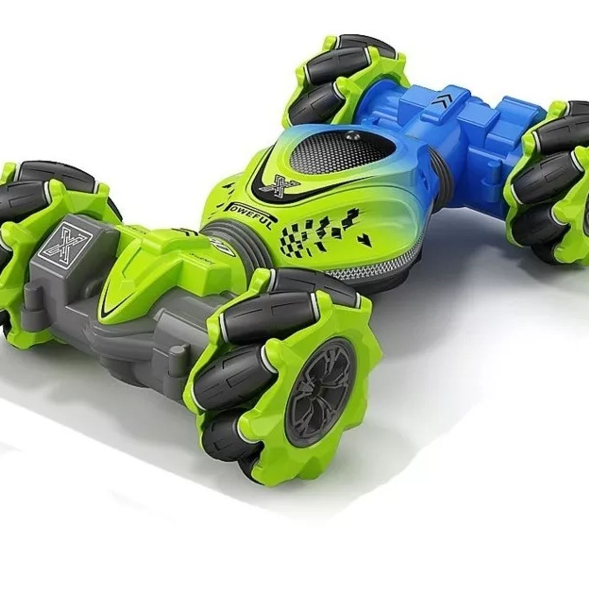 GENERICO - Auto Loco 4x4 Trucos Pro Con Control 24g Verde Spacezat