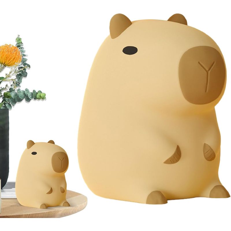 KUANGYE - Luz Nocturna De Capibara De Silicona Suave LED Recargables