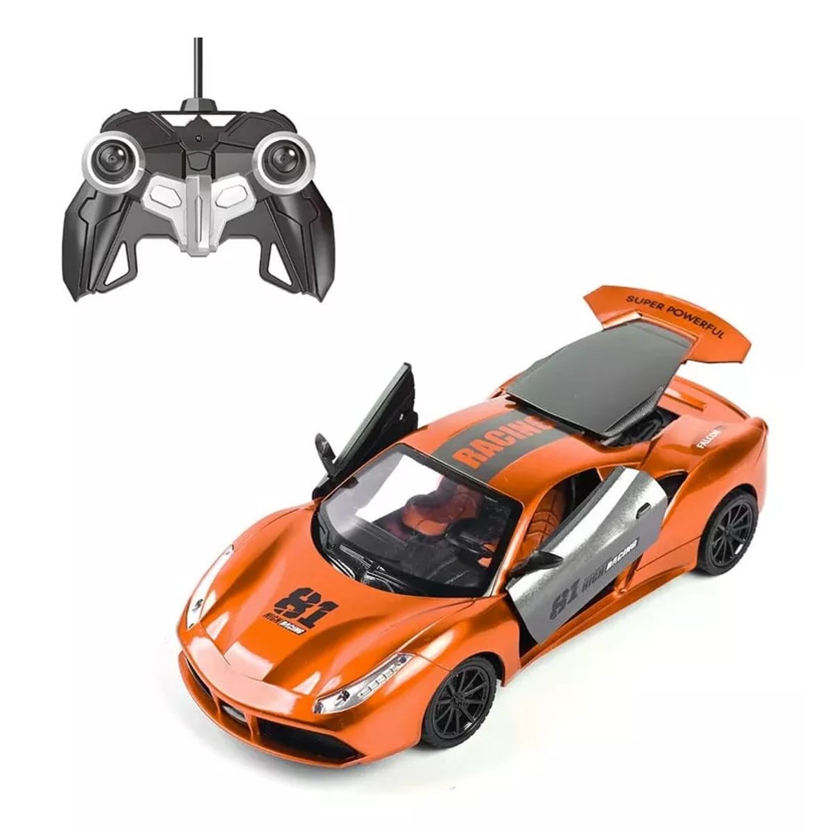 GENERICO - Juguete Carro Ferrari De Tres Puertas Control Remoto Con Luz