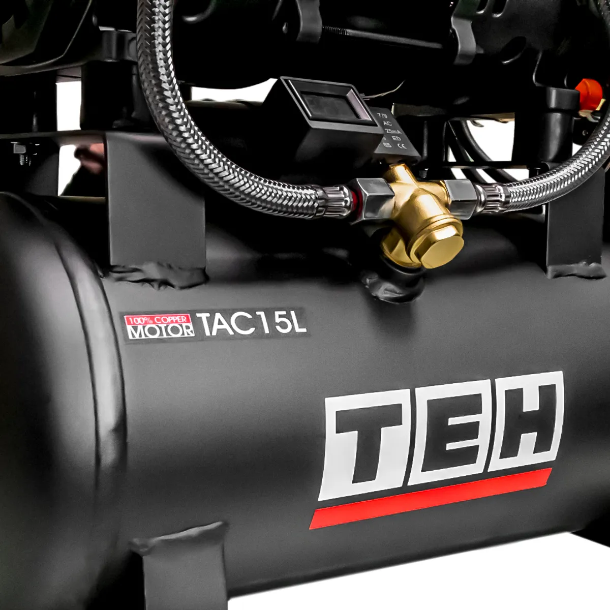 TEH - COMPRESOR DE AIRE 15 LITROS LIBRE DE ACEITE 2 HP