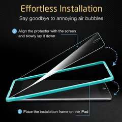 FACTORYTECH - Lamina Vidrio compatible con iPad Pro Air iPad 97 Facil Ins