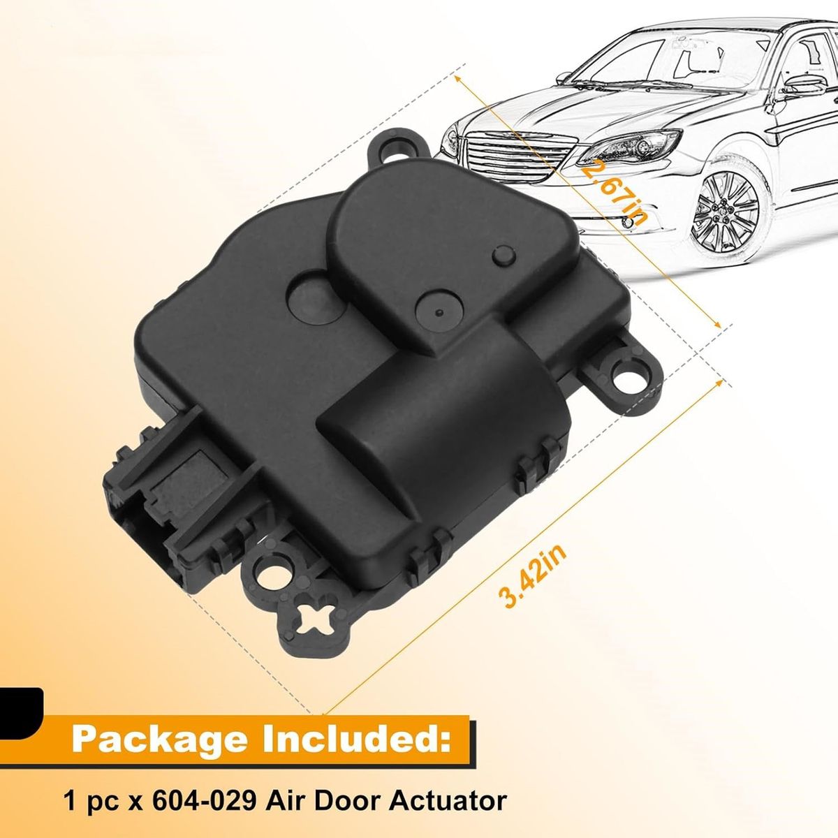 KUANGYE - Calentador HVAC Mezcla De Aire Actuador De Puerta Para Jeep