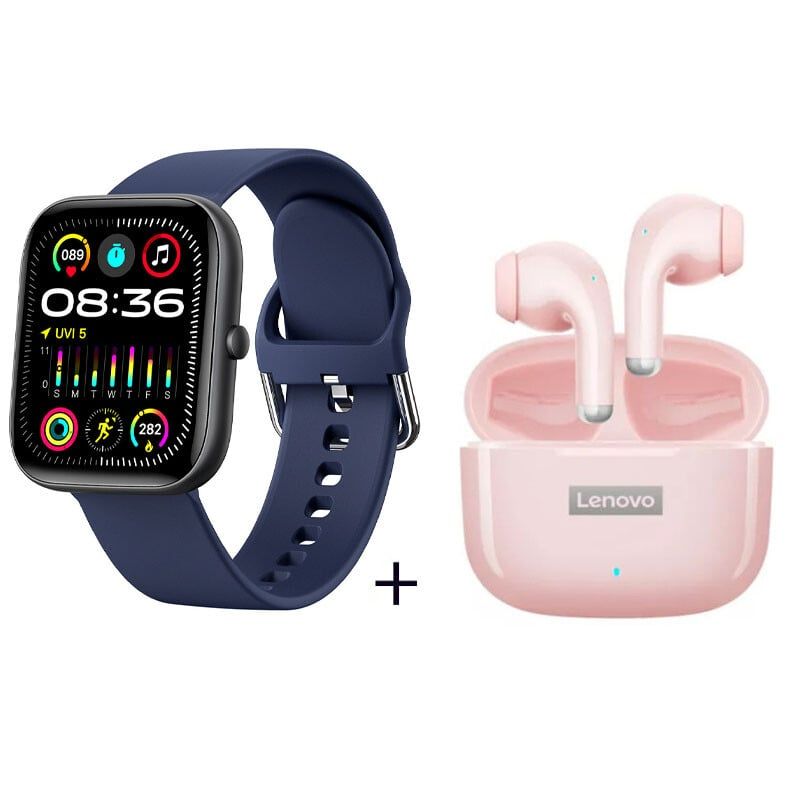 LENOVO - Audífonos Lenovo LP40Pro De Tws y Reloj inteligente de - Azul