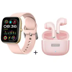 LENOVO - Audífonos LP40Pro De Tws y Reloj inteligente de - Rosa