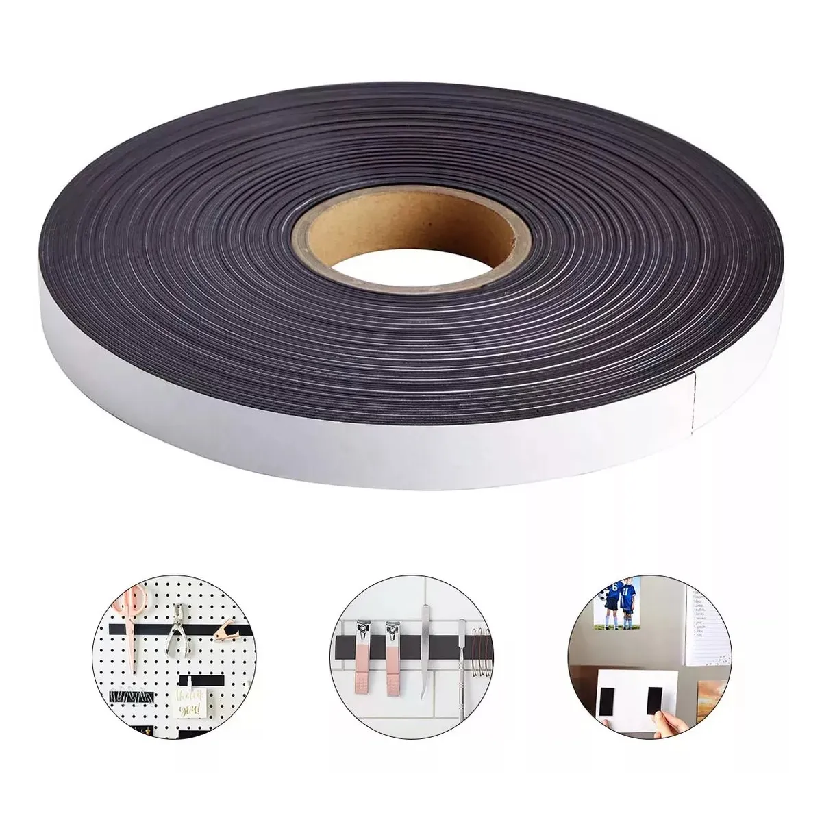 KUANGYE - Cinta Magnetica Adhesiva 2cm X 2metros Multiuso Multiproposi